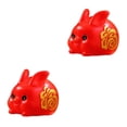 thumbnail image 4 of Inteprter Estatua coleccionable de figuritas de conejo de la suerte de estilo chino Type1 NO1, 4 of 6