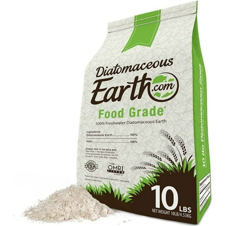 

QUIETTCEX 10 LBS FOOD GRADE Diatomaceous Earth - 100% Organic All Natural Diamateous Powder - Diametaceous for humans is Safe Around Children.