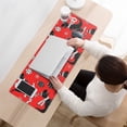 thumbnail image 3 of Long Mouse Pads for Desk,Red Cartoon Dinosaurs Skiing Pattern Desk Mats on Top Of Desks, Desk Mouse Pad Extra Large with 3mm Non-Slip Base and Stitched Edge for Gaming,Office,Work,Home 31.5"x11.8", 3 of 6