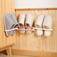 thumbnail image 3 of Cateissary Estante 3 en 1 para almacenamiento de zapatillas, multifuncional, plegable, para baño, montado en la pared, adhesivo, estante para Almacenamiento y organización del hogar Rosa, 3 of 6