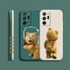 thumbnail image 5 of Case For Samsung Galaxy A30 A20S A10S A14 Note 20 10 9 Pro Plus Lite Ultra 4G 5G Liquid silicone Case Cute T-Teddy Bear, 5 of 5