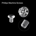 thumbnail image 4 of Unique Bargains M3x4mm Plastic Phillips Machine Screws, PC Flat Head Machine Bolts 25 Pack, 4 of 4