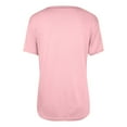 thumbnail image 5 of Lixiuxyad Women'S T-Shirts Basic T Shirts For Women Short Sleeve Casual Summer Tops Trendy Solid Loose Fit Tshirt,Pink XXL, 5 of 6