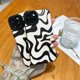 thumbnail image 2 of Funda para iPhone 13 Pro Max, de piel sintética suave de TPU y con un bonito diseño ondulado, ideal para mujeres y niñas. Delgada, protectora y a prueba de golpes, compatible con iPhone (beige,, 2 of 8