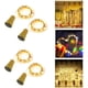 thumbnail image 3 of LFAMX 4PCS Luces LED de Cadena, 2M 20 LED de Alambre de Cobre Románticas Luces de Cadena, Luces Solares Flexibles e Impermeables Seguras para Fiestas, Bodas, Decoración de Navidad (Blanco) Adepaton LN-0290, 3 of 6
