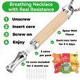 thumbnail image 2 of Breathing Necklace to Replace Bad Habit with 6 Packs Flavor Refillable Pods, Habit Support Necklace for Stress Relief Sensory Fidget for Adults, 2 of 9