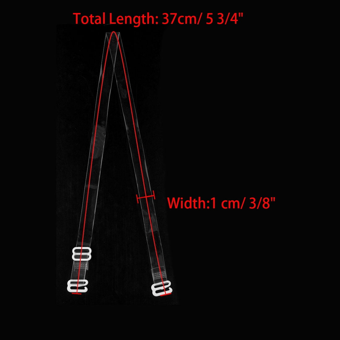 Unique Bargains Clear Bra Straps Replacement Invisible Bra Shoulder Straps 5 Pairs