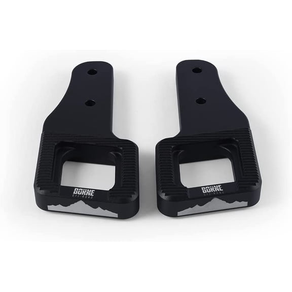 Pre-Owned Mishimoto Black Borne Off-Road Billet Tow Hooks for 2017 Plus Ford Raptor, 2009 Plus Ford F150