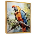 thumbnail image 2 of Designart "Delightful Companionship Of Sunny Parrots I" Parrot Floater Framed Canvas Prints, 2 of 5