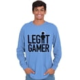 thumbnail image 4 of Legit Gamer Video Games Nerdy Geeky Men's Long Sleeve Tee T Shirt Brisco Brands L, 4 of 6