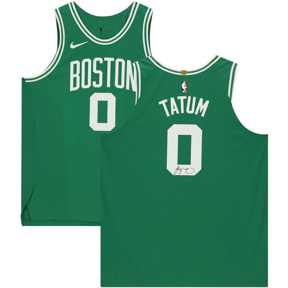 Jayson Tatum Boston Celtics Autographed 2020-21 Green Icon Authentic Jersey - Fanatics Authentic Certified
