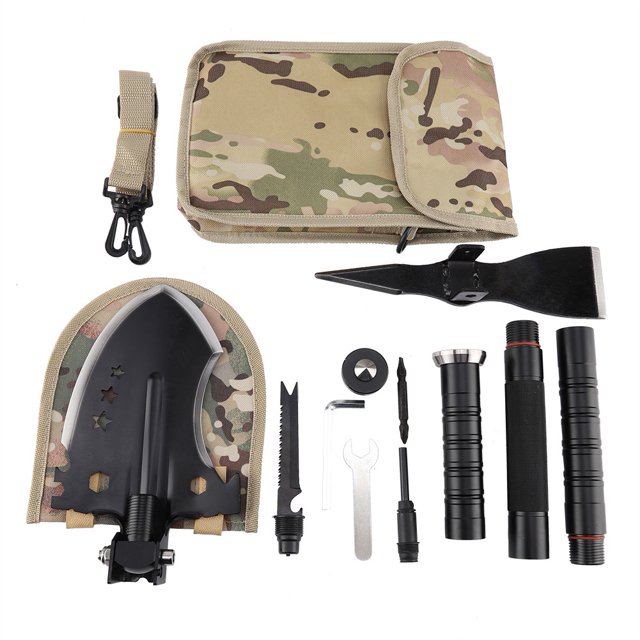 Pelle Pliante Multifonctionnelle de Jardin Pelle Militaire de Camping Pelle Extérieure de Camping