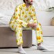 thumbnail image 4 of Balery Ducky Cartoon Pijama para Hombre de Dos Piezas con Manga Larga, Conjunto de Dormir y Descanso Suave con Bolsillos-Large, 4 of 4