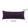 thumbnail image 2 of Unique Bargains 2 Packs Brushed Microfiber Body Pillowcase Plum 20" x 48", 2 of 8