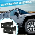 thumbnail image 3 of Juego de bisagras de puerta Unique Bargains No.55395385AC/55395384AC para Jeep Wrangler JK 2007-2018 negro, 3 of 7