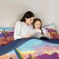 thumbnail image 5 of Homewish Desert Botanical Cactus Full Size Comforter Sets,Western Cowboy Tribal Bedding Comforter Set,Natical Landscape Bedding Sets For Men Women,Microfiber Bedroom Decor Reversible,3pcs, 5 of 8