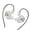 White, variant on Premium Build 3.5mm In Ear Headphones With Interchangeable Cable And Noise Isolating Silicone Ear Tip Ergonomic Design