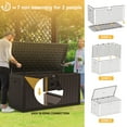 thumbnail image 4 of Dextrus 150 Gallon Outdoor Waterproof Deck Box, Brown, Weather-Resistant Storage Solution, 4 of 5