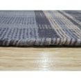 thumbnail image 5 of EORC Blue Handmade Wool Transitional Plaid Rug, 10' x 14'-Color:Blue,Material:Wool, 5 of 5