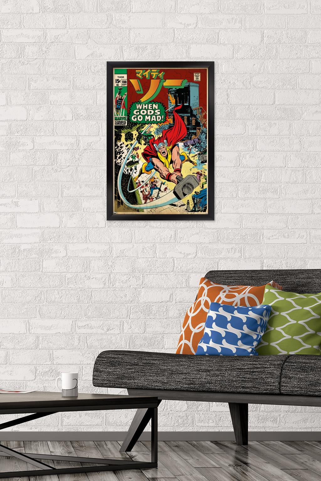 Marvel Katakana - Thor #108 Wall Poster, 14.725" x 22.375" Framed