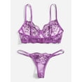 thumbnail image 5 of Purple Lingerie See Through Set Lace, 5 of 5