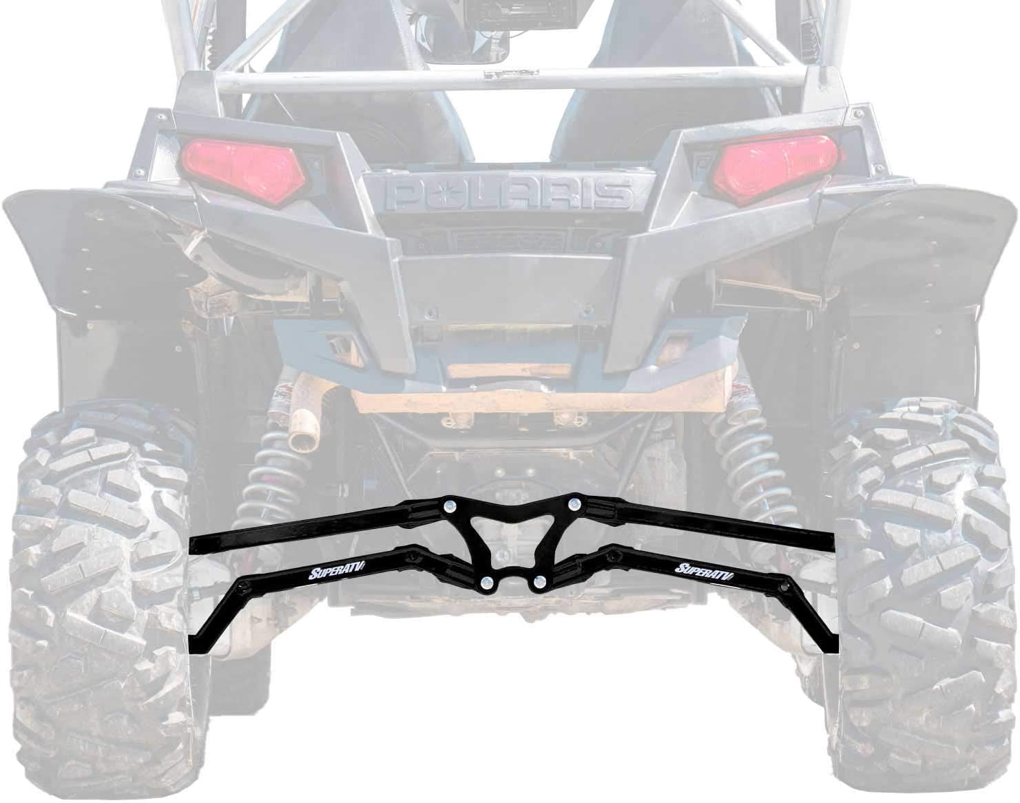 SuperATV High Clearance Boxed Rear Radius Arms/Rods for Polaris RZR XP ...