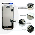 thumbnail image 3 of Kit de Reemplazo de Pantalla para iPhone 15 de 6.1 Pulgadas con Pantalla Táctil 3D LCD y Marco Digitalizador, 3 of 5