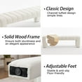 thumbnail image 7 of Velvet End of Bed Bench Upholstered Modern 59" Bedroom Bench for King Bed Bench Tufted Window Bench Comfy Long Ottoman for Living Room/Entry/Indoor, 7 of 7