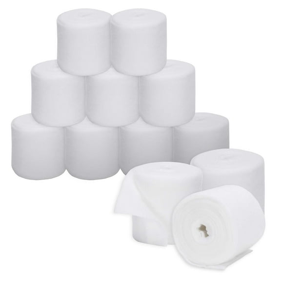 Cotton Cast Padding 12 Rolls 2” x 12ft, Undercast Padding Cotton, Gauze Bandage for Halloween Wrap Bandage Art Projects, Body Casts, Mask Making, Hobby Craft, Wound Care, Orthopedic