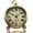Roman, variant on Golden Table Clock, Retro Vintage Non-Ticking Table Desk Alarm Clock Battery Operated Silent Quartz Movement HD Glass for Bedroom Living Room Indoor Decoration Kids