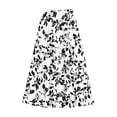 thumbnail image 5 of PNTUTB Summer Half Skirt for Women High-Waisted Skirt Fashionable Print Versatile Casual Elastic Waist Lightweight Flowing A-Line Skirt with Two Pockets, 5 of 6