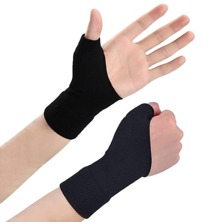 GIXUSIL 1 Pairs Gel Thumb Wrist Support Brace, Breathable Compression Arthritis Gloves for Thumb Arthritis, Carpal Tunnel, Tenosynovitis for Men and Women Fits Both Hands