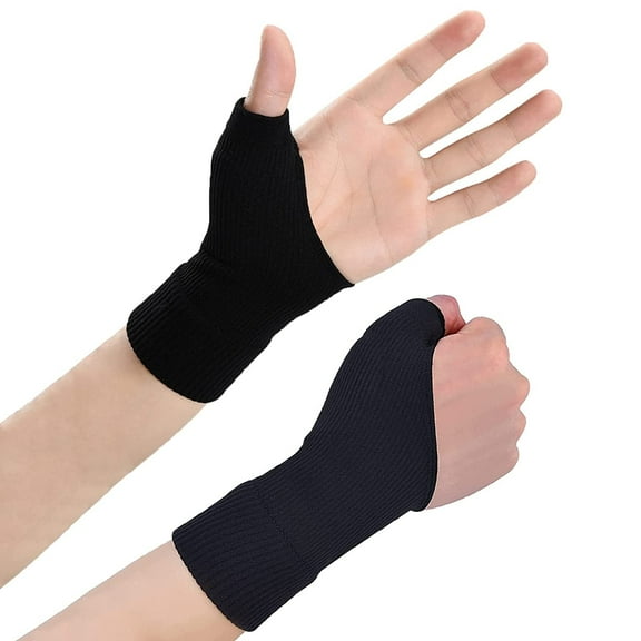 GIXUSIL 1 Pairs Gel Thumb Wrist Support Brace, Breathable Compression Arthritis Gloves for Thumb Arthritis, Carpal Tunnel, Tenosynovitis for Men and Women Fits Both Hands