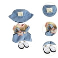 thumbnail image 3 of Ropa para Muñecos de Peluche de 15 Cm, Ropa de Peluche con Sombrero, Accesorios de Vestir para Muñecos de Peluche, Cómoda, Moderna, Linda, con Zapatos Sombrero azul, 3 of 8