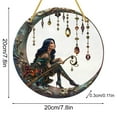 thumbnail image 3 of KQJQS Personalized Witch Window Hanging Suncatcher Ornament, Beautiful Witch Suncatcher Ornament, Multi-Colored Acrylic Moonlit Witch Crystal Pendant for Wall or Window Decoration, 3 of 7