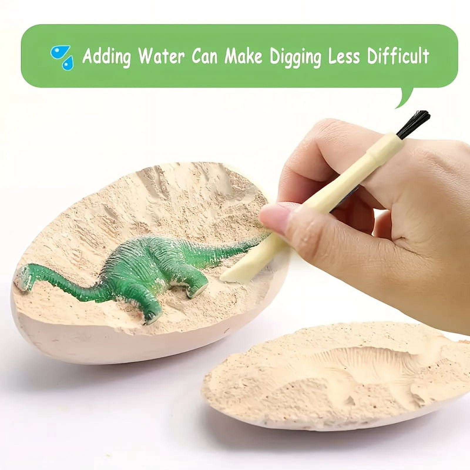Dinosaur Egg Excavation Kit - 12 Surprise Dino Eggs with Dig Tools & Educational Cards, STEM Toy for Kids 3-12, Perfect Easter Basket Stuffer & Birthday Gift for Boys & Girls