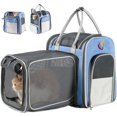 thumbnail image 3 of Mochila expandible de malla para gato, Transportín para mascotas al aire libre, perros pequeños, cachorros, gatitos, gran capacidad, accesorios de bolsos, 3 of 4