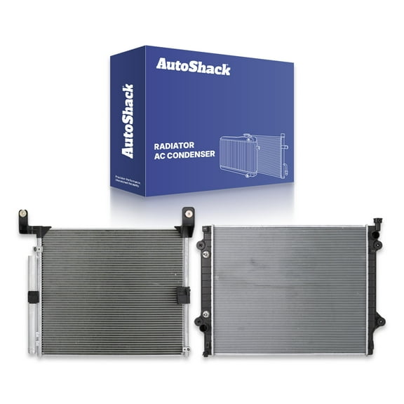 AutoShack Radiator Air Conditioning A/C Condenser | Replacement for 2016-2019 Toyota Tacoma 2021-2023 Toyota Tacoma | 2-PC