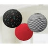 Amscan Nifty 50's Theme Party "Rock & Roll" Round Printed Lanterns (3 Pack), Multi Color, 12 x 11"