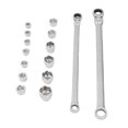 thumbnail image 1 of Double Box End Ratchet Wrench Set, Compact Multifunctional 14 To 19mm Easy To Use Ratcheting Wrench High Strength  for Industrial and Automotive Applications, 1 of 7