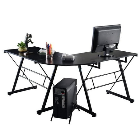 Zimtown L Shape Corner Computer Table Desk Wooden Laptop Zimtown L Shape Corner Computer Table Desk Wooden Laptop Workstation Home Office