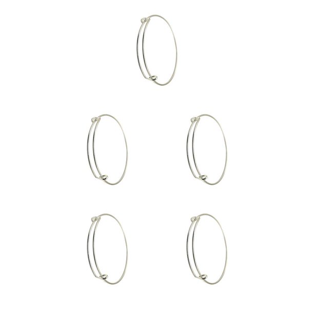 Muñequera Jumpingount extensible Estilo simple Adorno de mano Plata Type2 NO2