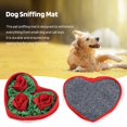 thumbnail image 4 of dnusflzt Pet Snuffle Mat,Rose Flower Shape Dogs Treat Slow Feeding Mat Portable Interactive Dog Puzzle Toys for Sniffing Dog Mental Stimulation Toys, 4 of 5