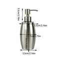 thumbnail image 3 of Cosmug Brushed Stainless Steel Soap Dispenser, Refillable Liquid Pump Bottle, 350mL Lotion Storage Vessel, for Bathroom Countertop, Kitchen Sink, Hand Soap, and Liquid Cleanser, 3 of 6