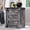 Light Grey(3 Drawers, variant on Farmhouse 26" Tall 2-Drawer Dresser with Charging Station, 23.6" Wide Wood Rustic Large Nightstand, End Side Table with Roman Column Design for Adult Bedroom, Living Room