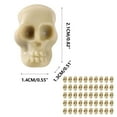 thumbnail image 3 of putnchl 50 Pieces Halloween Plastic Skulls, Horror Decorations, Miniature Decorations Halloween Decorations For DIY Halloween Crafts Home Prank Props Party Favors, 3 of 5