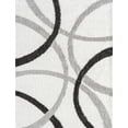 thumbnail image 2 of Uptown Shag Contemporary Shag Thick White and Silver Indoor Area Rug, 6.7' x 9', 2 of 7