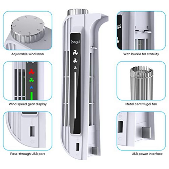 Upgraded Cooling Fan for ,Centrifugal Cooling System with 3 Speeds Control Knob & LED Indicator Panel,USB Powered