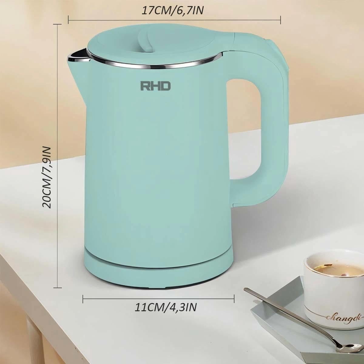 Compact 0.8L Stainless Steel Electric Kettle - Safe Fast Boil for Tea & Coffee