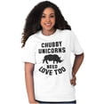thumbnail image 5 of Chubby Unicorns Need Love Too Rhino Women's Graphic T Shirt Tees Brisco Brands X, 5 of 5